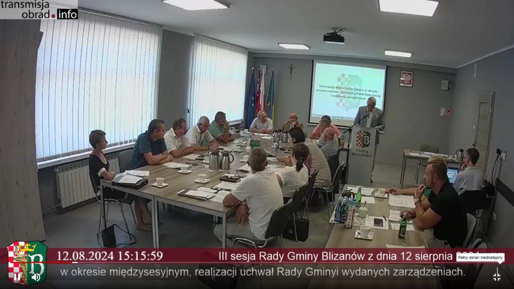 III sesja Rady Gminy Blizanów